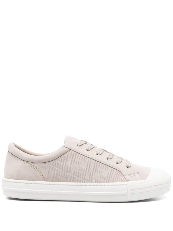 Fendi Domino Sneaker In Light Blue Nabuck