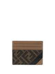 Fendi Sand Black Card Case Pu Vit