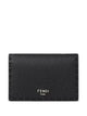 Fendi Stitched Selleria Leather Card Holder