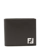 Fendi Ff Logo Plaque Leather Wallet