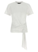 7 For All Mankind Draped Detail T-Shirt