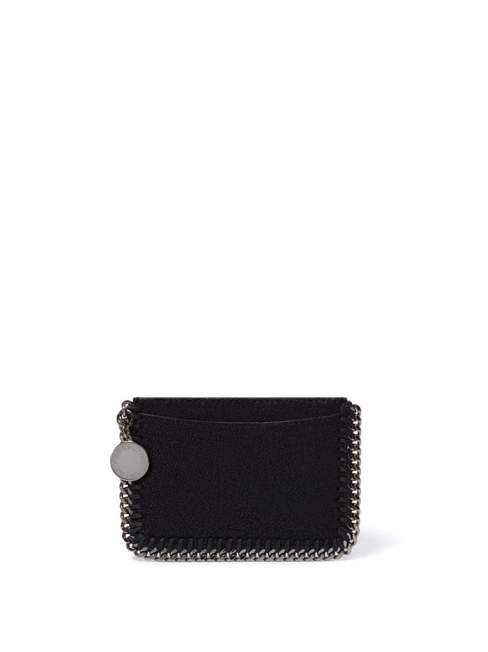 Stella Mccartney Black Falabella Card Holder