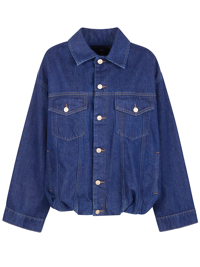 Seven For All Mankind "Gathered" Jacket Indigo Soul