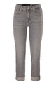 7 For All Mankind Relaxed Skinny Cropped Slim Illusion Stretch Denim Jeans