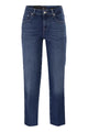 7 For All Mankind Calie Straight Ankle Stretch Denim Jeans With Metallic Fibre