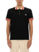 Valentino Black Cotton Polo Shirts