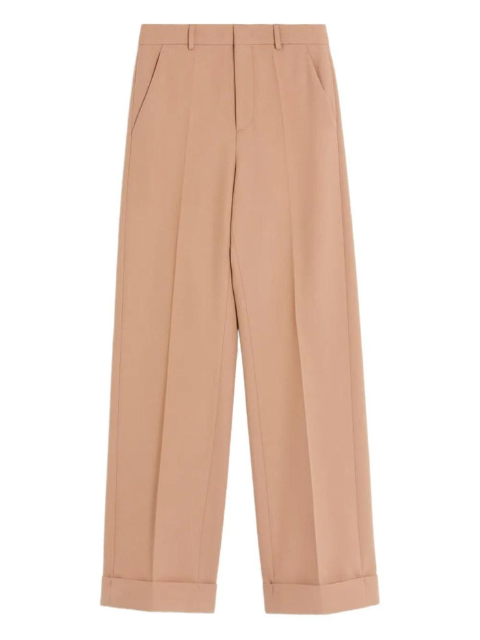 Valentino  Camel-Coloured Wool Trousers