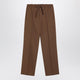 Valentino Brown Gabardine Trousers