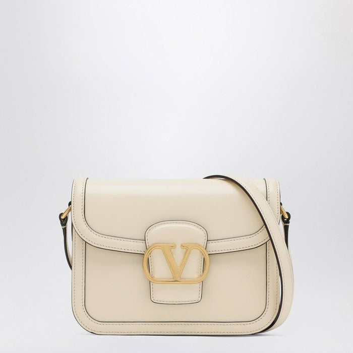 Valentino Garavani Ivory Leather 9To5 Shoulder Bag