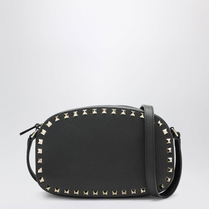 Valentino Garavani Rockstud Camera Case Crossbody Bag In Black Leather