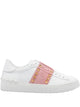 Valentino Rockstud Untitled Suede Panel Sneakers