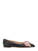 Valentino Garavani Black Leather Flats