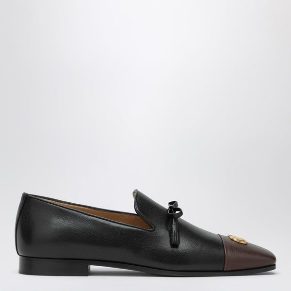 Valentino Garavani Babouchoes Vlogo Loafers In Leather