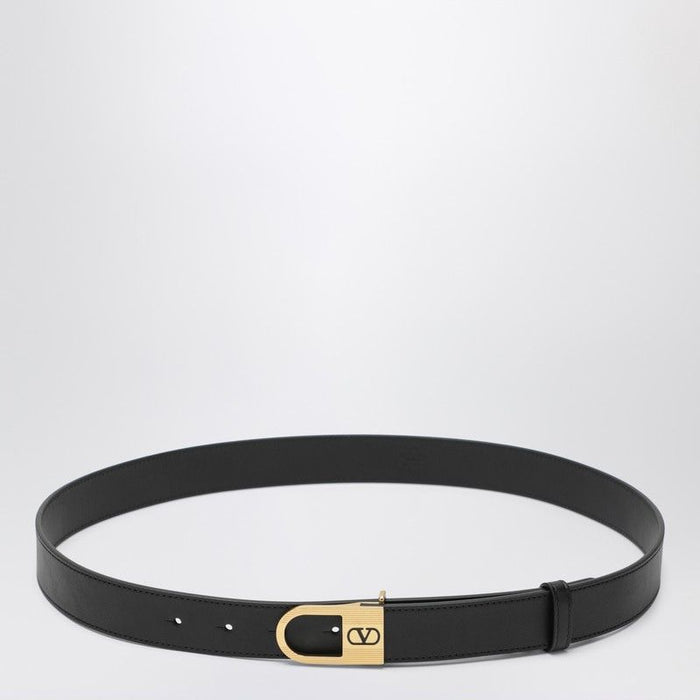 Valentino Garavani  Black Vlogo Signature Belt