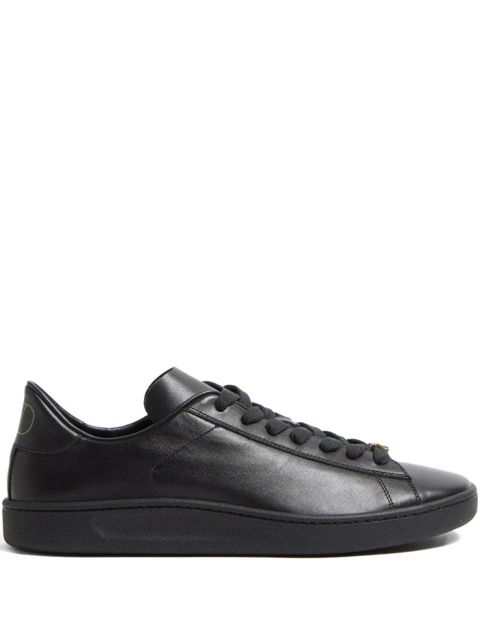 Valentino Garavani  Black Leather Royco Sneakers