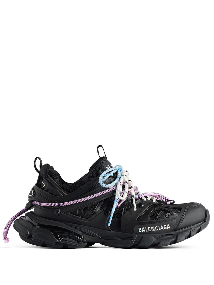 Balenciaga Track Trail Laces Sneaker In Black/Pink/Blue/Beige