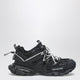 Balenciaga Low Track Sneakers In Black And White