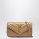 Saint Laurent Camel Leather Small Loulou Shoulder Bag