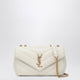Saint Laurent Ivory Leather Small Loulou Shoulder Bag