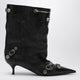 Balenciaga  Cagole Wide Black Ankle Boot