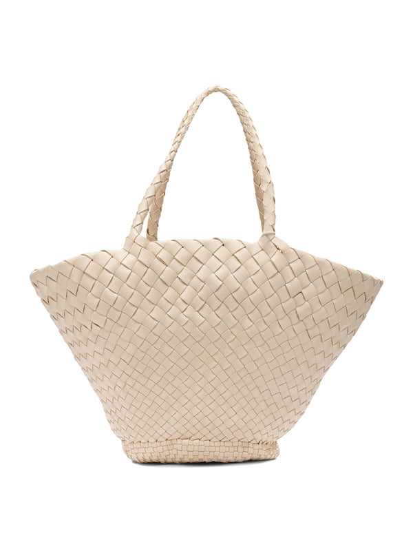 Dragon Difussion  Beige Buffalo Calf Leather Handbag