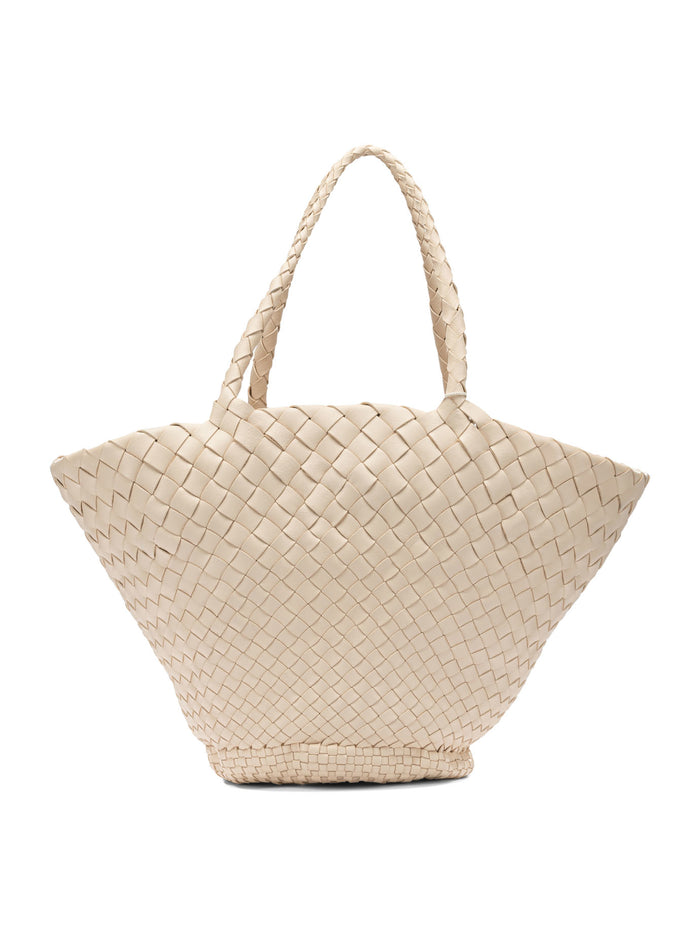 Dragon Difussion  Beige Buffalo Calf Leather Handbag