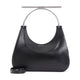 Alexander Mcqueen Black Leather Cross-Bar Handbag