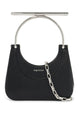 Alexander Mcqueen Black Leather Mini Cross-Bar Handbag