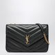Saint Laurent Loulou Large Bag Black In Leather