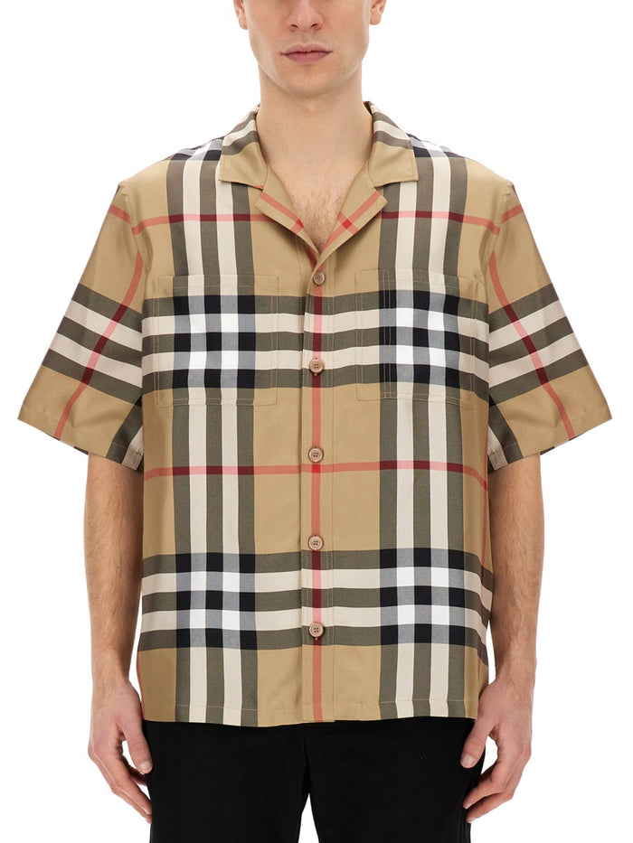 Burberry Embroidered Silk Shirt