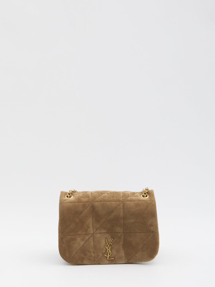 Saint Laurent Golden Leaf Quilted Calf Suede Bag