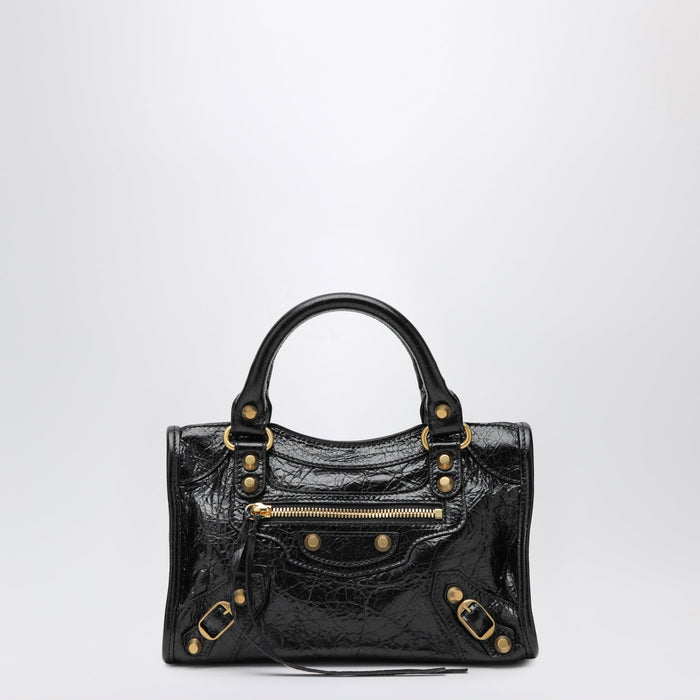 Balenciaga Le City Mini Bag In Black Lambskin