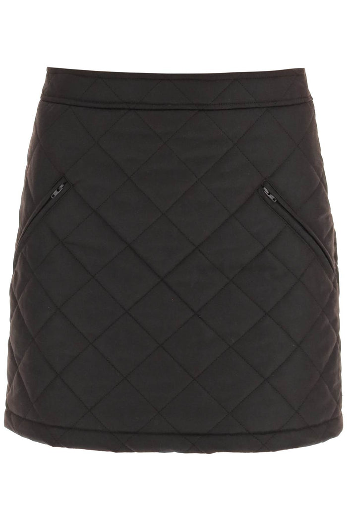 Burberry Dark Brow Cotton Mini Skirt