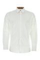 Burberry White Cotton Elastane Slim Shirt