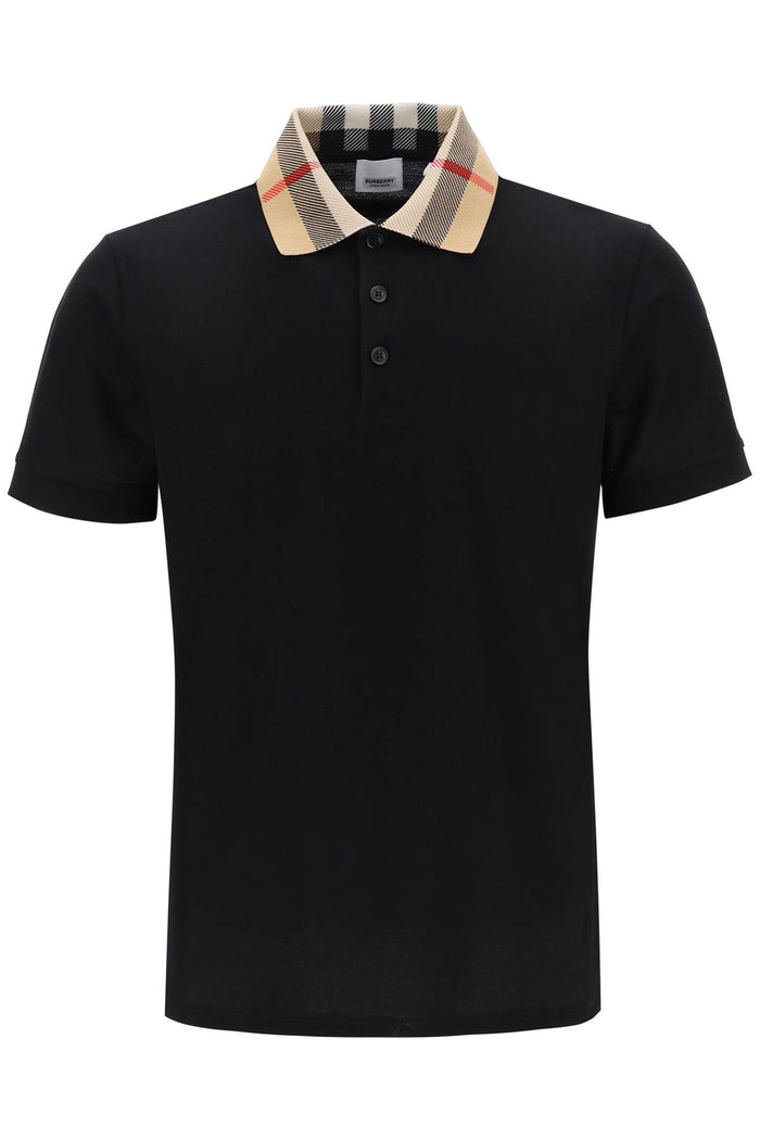 Burberry Black Piquet Polo Shirt