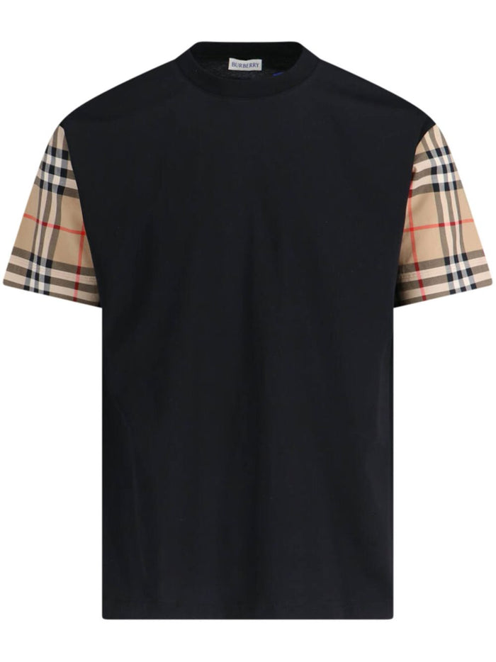 Burberry Black Cotton T-Shirt