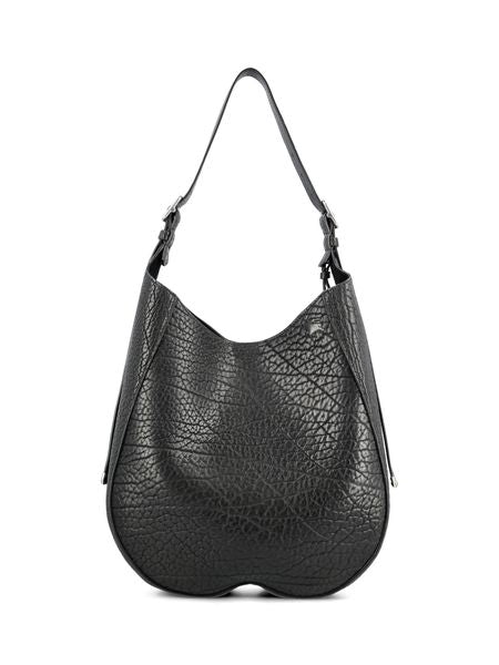 Burberry Black Leather Medium Chess Shoulder Bag