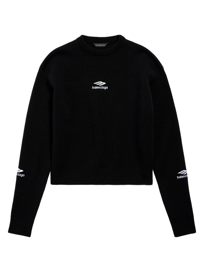Balenciaga Wool Knitted Ski Crewneck