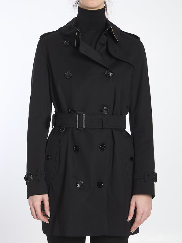 Burberry Black Cotton Trench