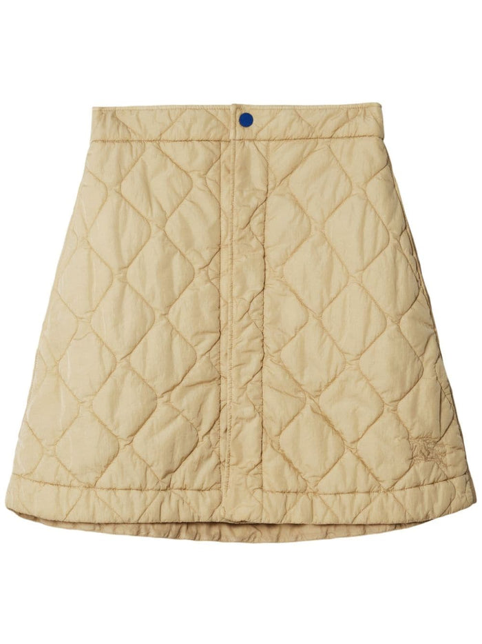 Burberry Sand Nylon Mini Skirt