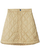 Burberry Sand Nylon Mini Skirt