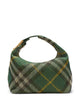 Burberry Embroidered Nylon Medium Peg Handbag