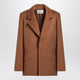 Saint Laurent Camel Wool Short Coat
