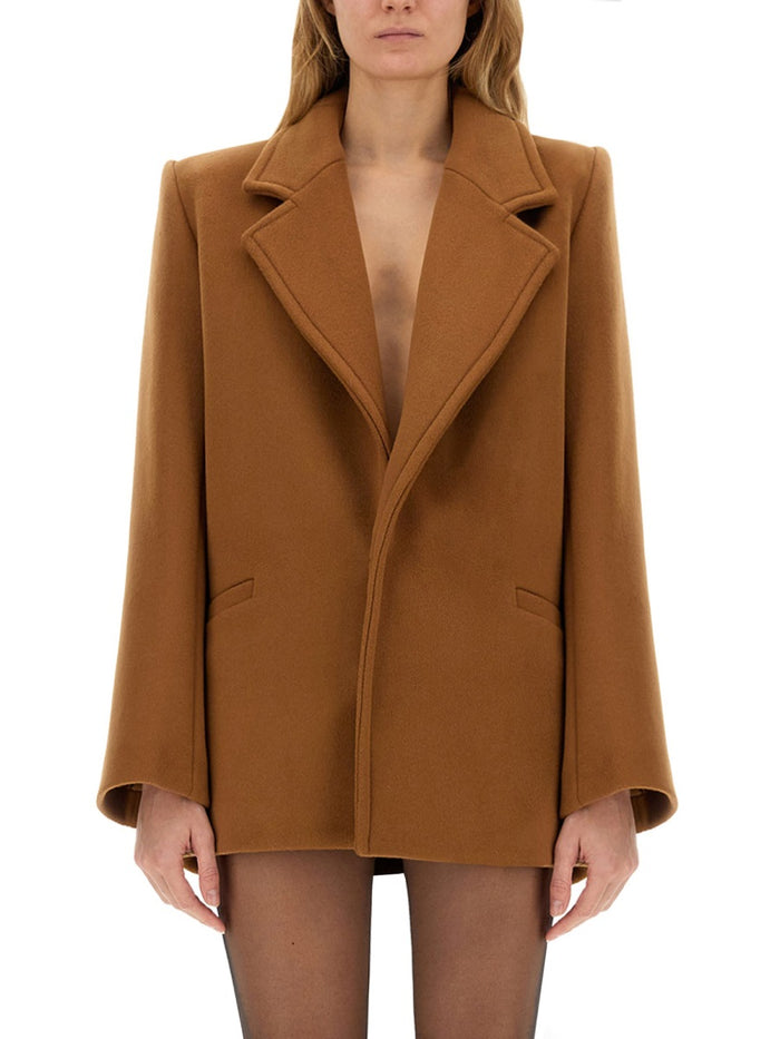 Saint Laurent Short Wool Coat
