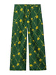 Burberry Dark Green Silk Pants