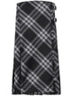 Burberry Black Check Kilt Style Dress