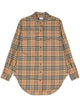 Burberry Embroidered Stretch Cotton Shirt