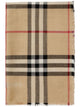 Burberry Wendbarer Check Sand Wool Silk Scarf