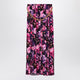 Balenciaga Long Pleated Floral Skirt
