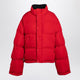 Balenciaga  Reversible Red And Black Down Jacket In Technical Twill